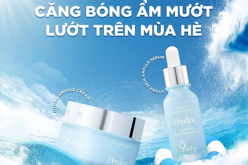 Sự kết hợp của bộ đôi cấp ẩm nhà 9Wishes: Bộ đôi serum và kem dưỡng ẩm cứu cánh cho làn da mùa đông