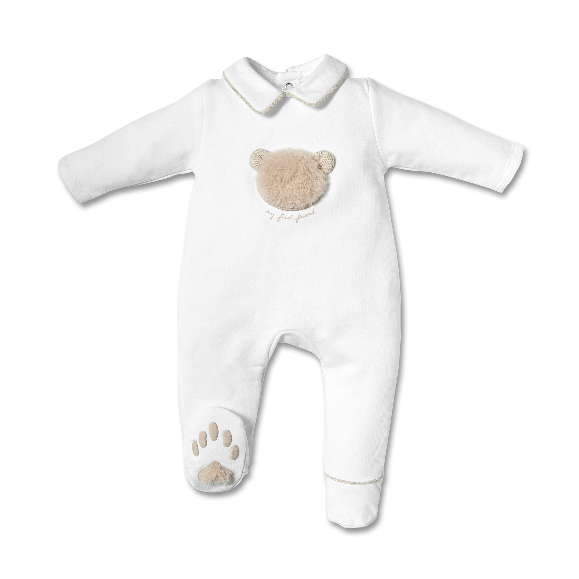 5503117 white/beige rompersuit