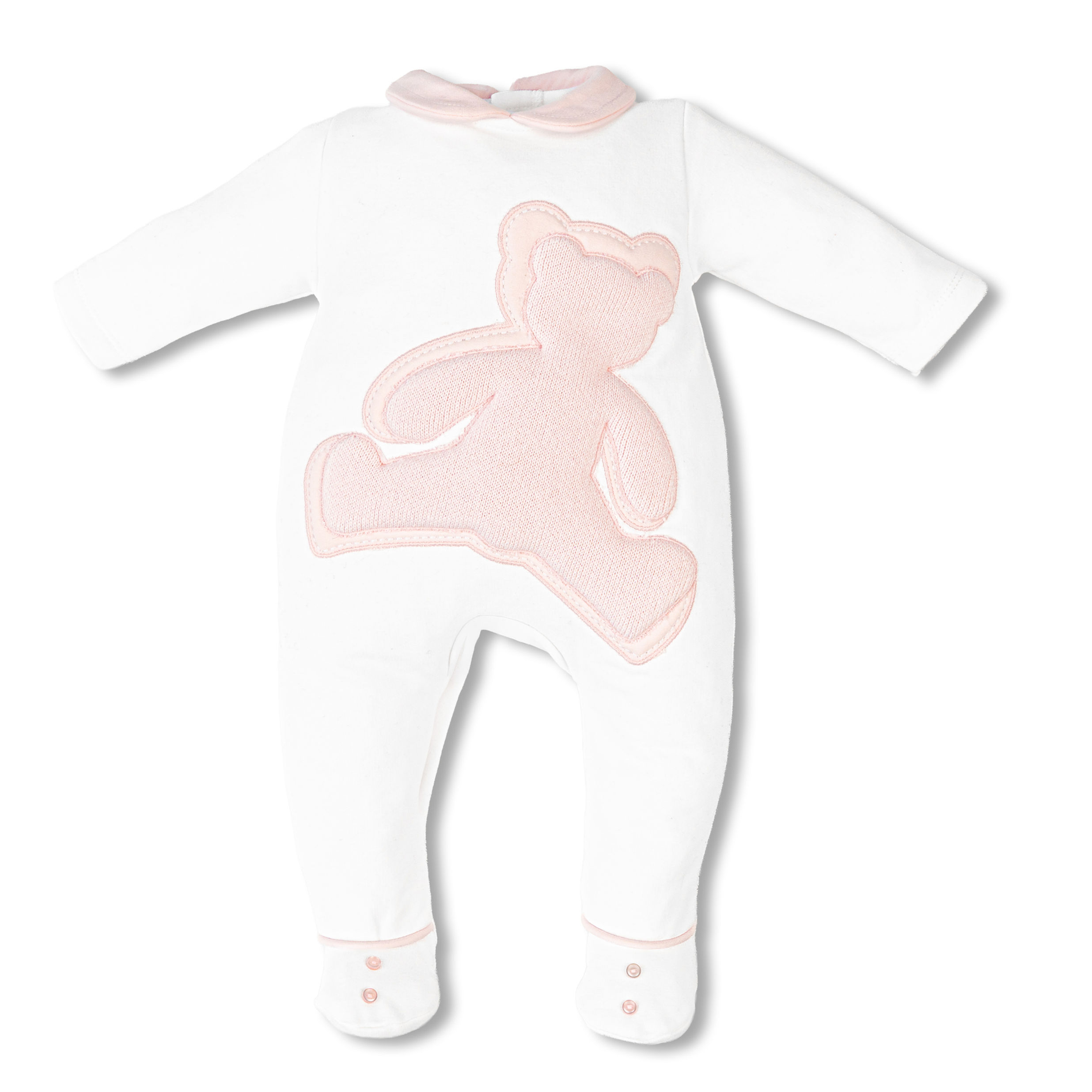 6303117 white/blush pink romper