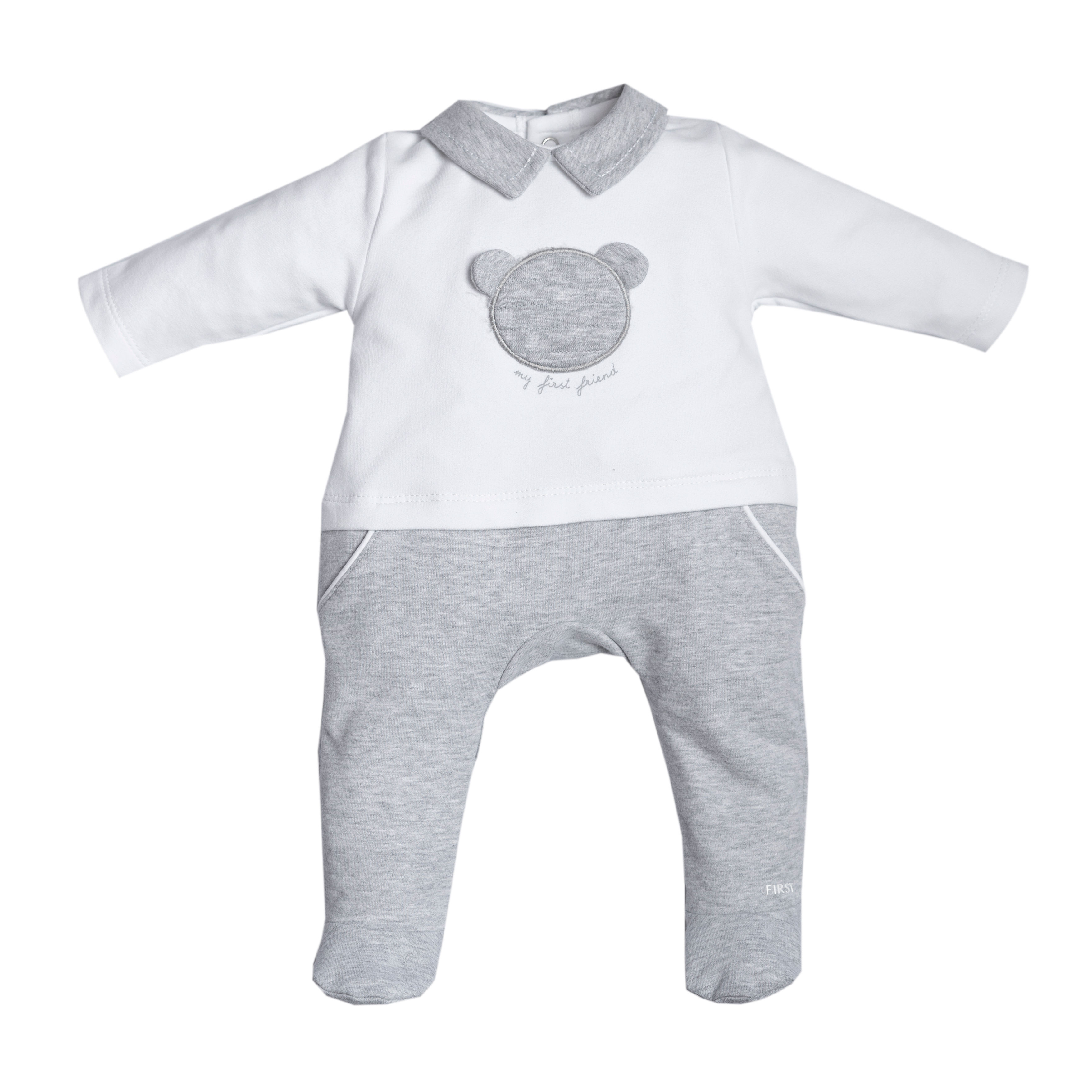 5603103 white/grey rompersuit