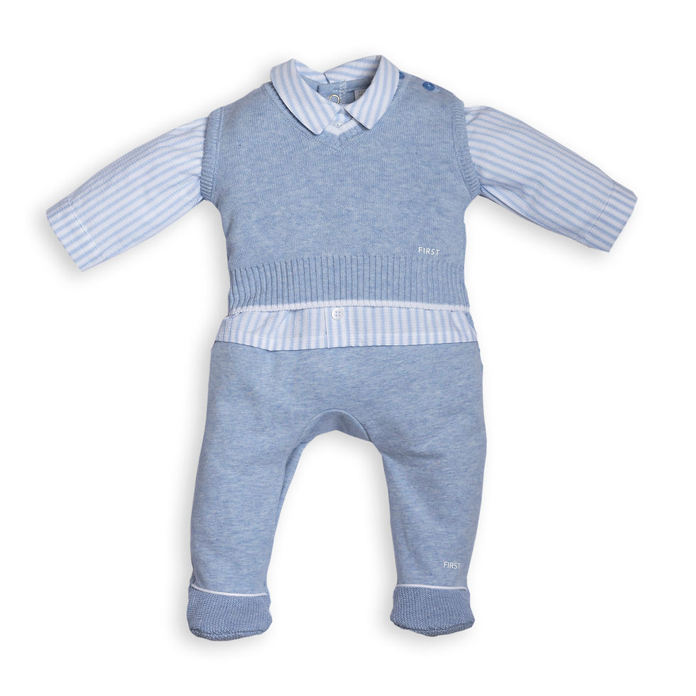 Thumbnail: 5800908 azzuro rompersuit and spencer