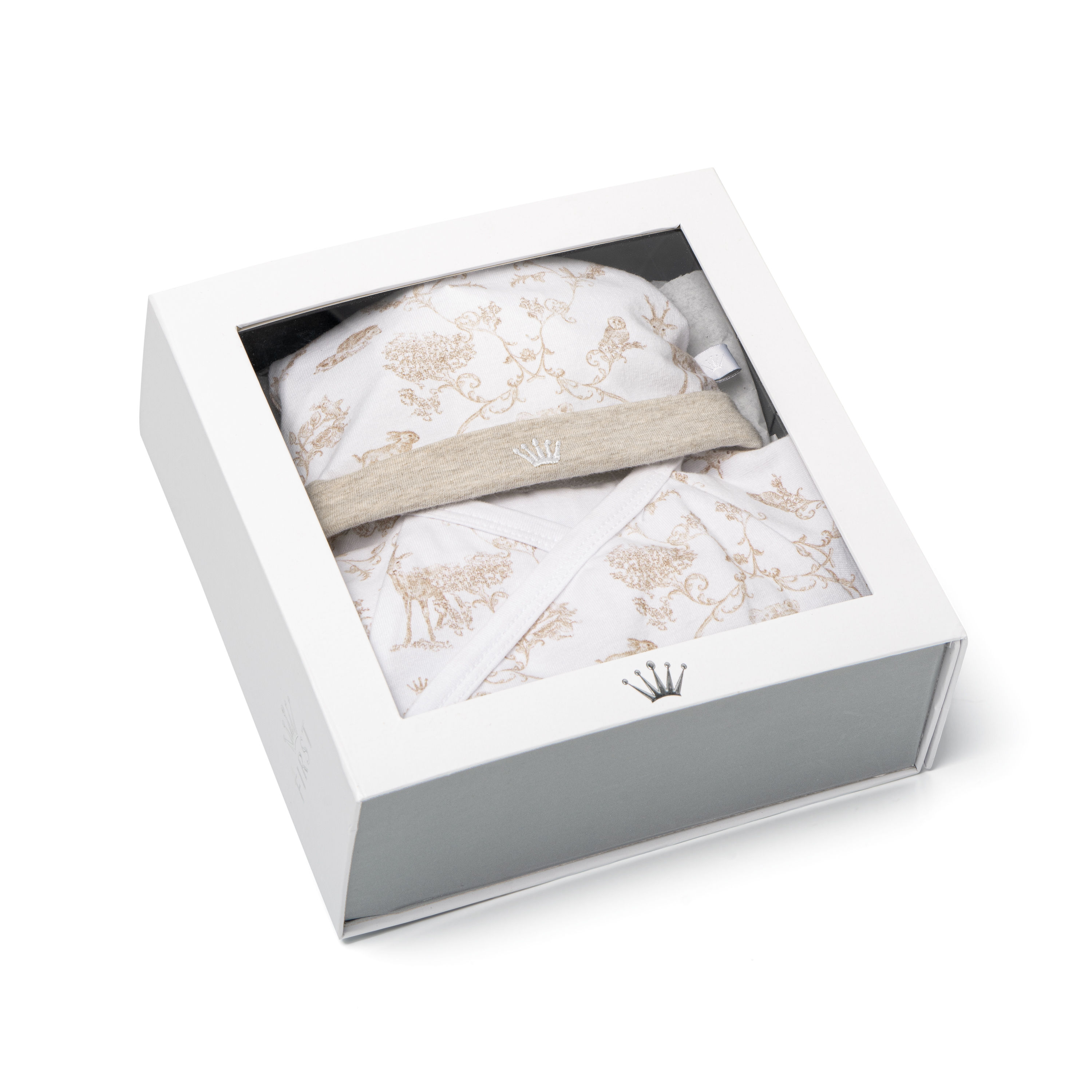 9906023 beige replay rompersuit set with bonnet