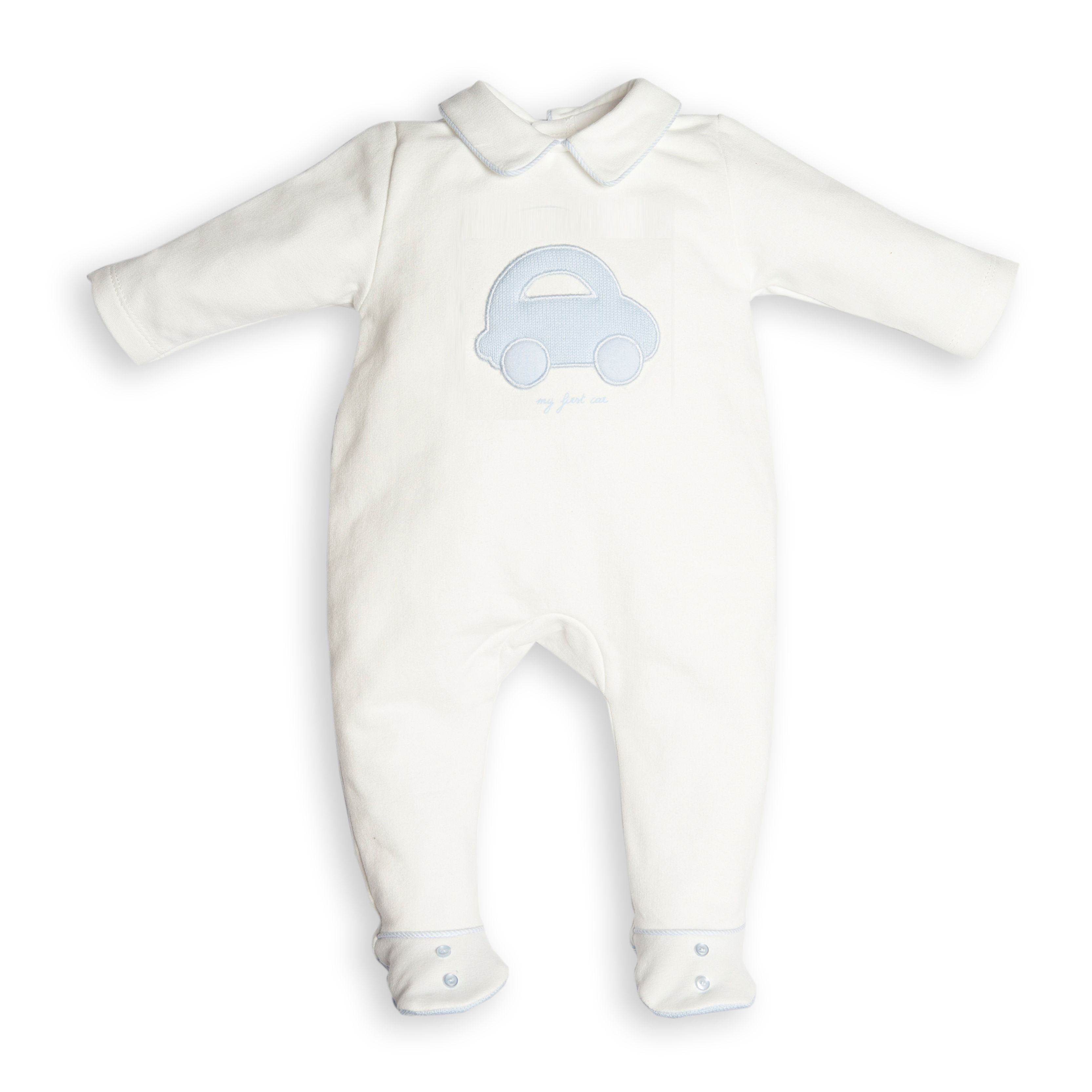 5303106 white/blue rompersuit