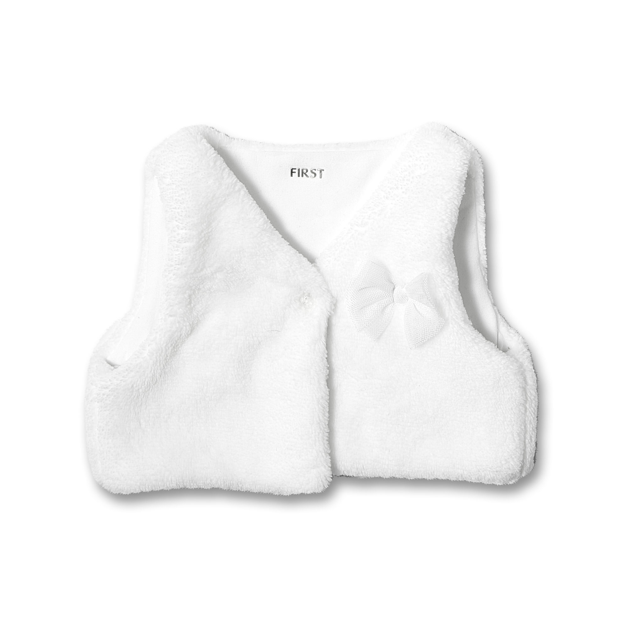 5501407 white fur waistcoat