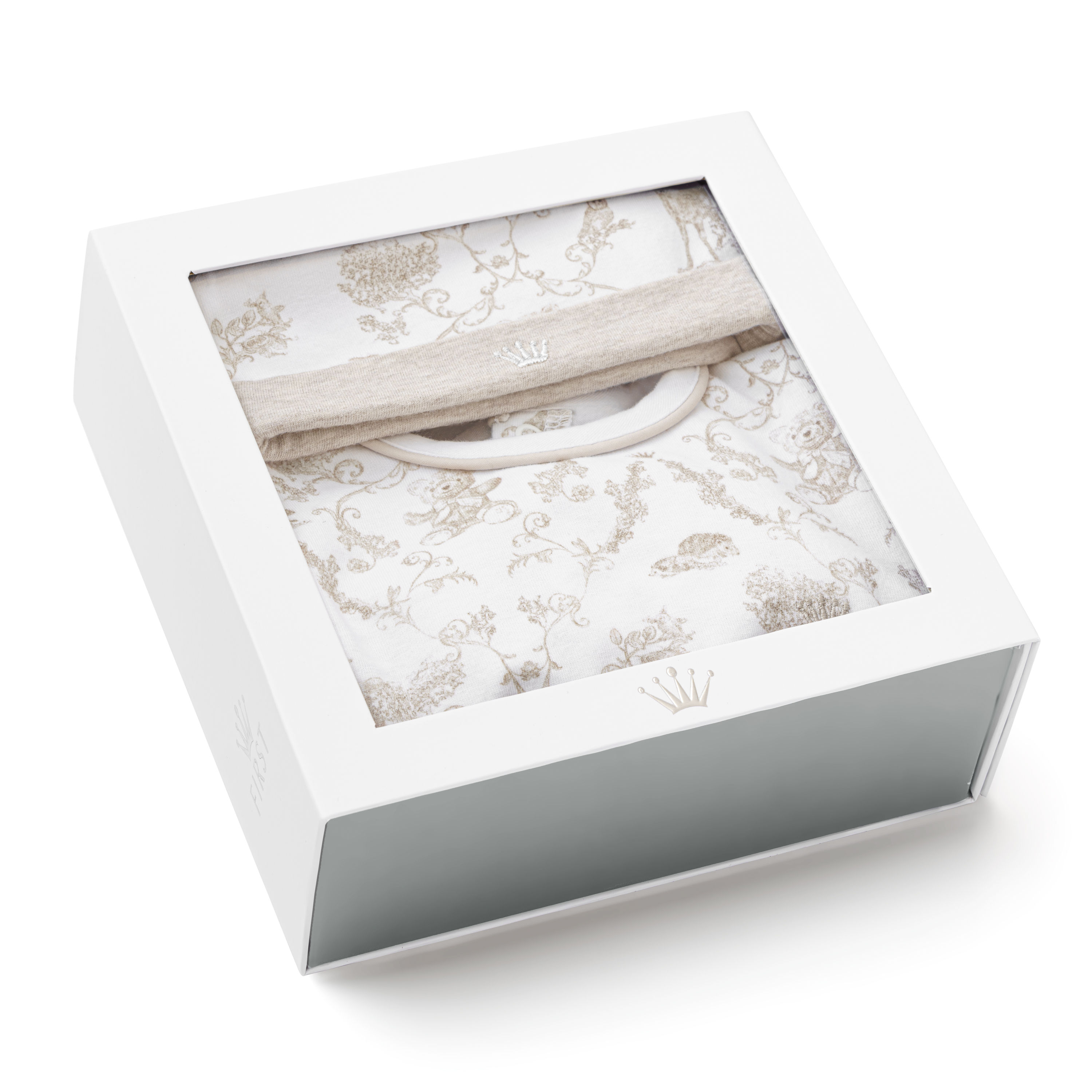 9906016 beige  replay rompersuit set with bonnet