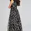 Thumbnail: Jovani Black Embellished Gown with Ruffle Sleeves 39274