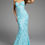 Thumbnail: Jovani Sweetheart Lace Gown with Corset Bodice and Lace-Up Back D5009
