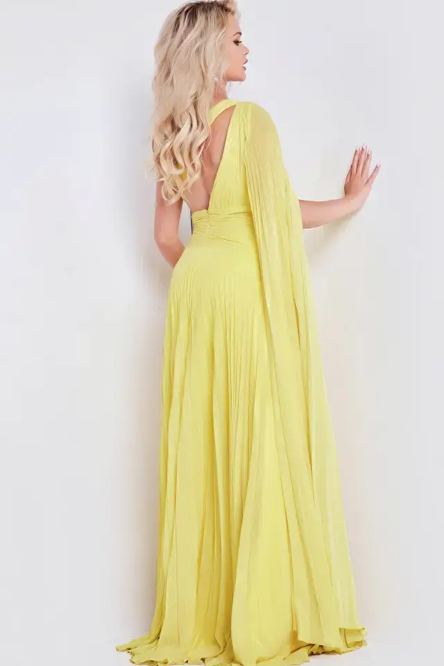 Thumbnail: Jovani 36462 - Asymmetrical Cutout Prom Dress