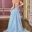 Thumbnail: Dazzling Crystals Embellished Evening Pageant Gown w/ Detachable Overskirt
