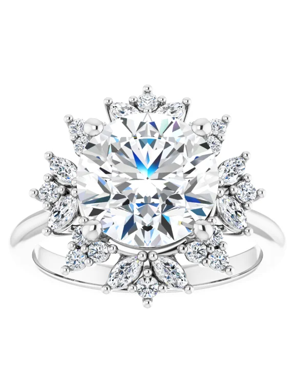 Thumbnail: 14K Gold 5/8CTW Diamond Engagement Ring