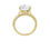 Thumbnail: 14K Yellow Round Diamond 3 3/4 CT  Solitaire Engagement Ring