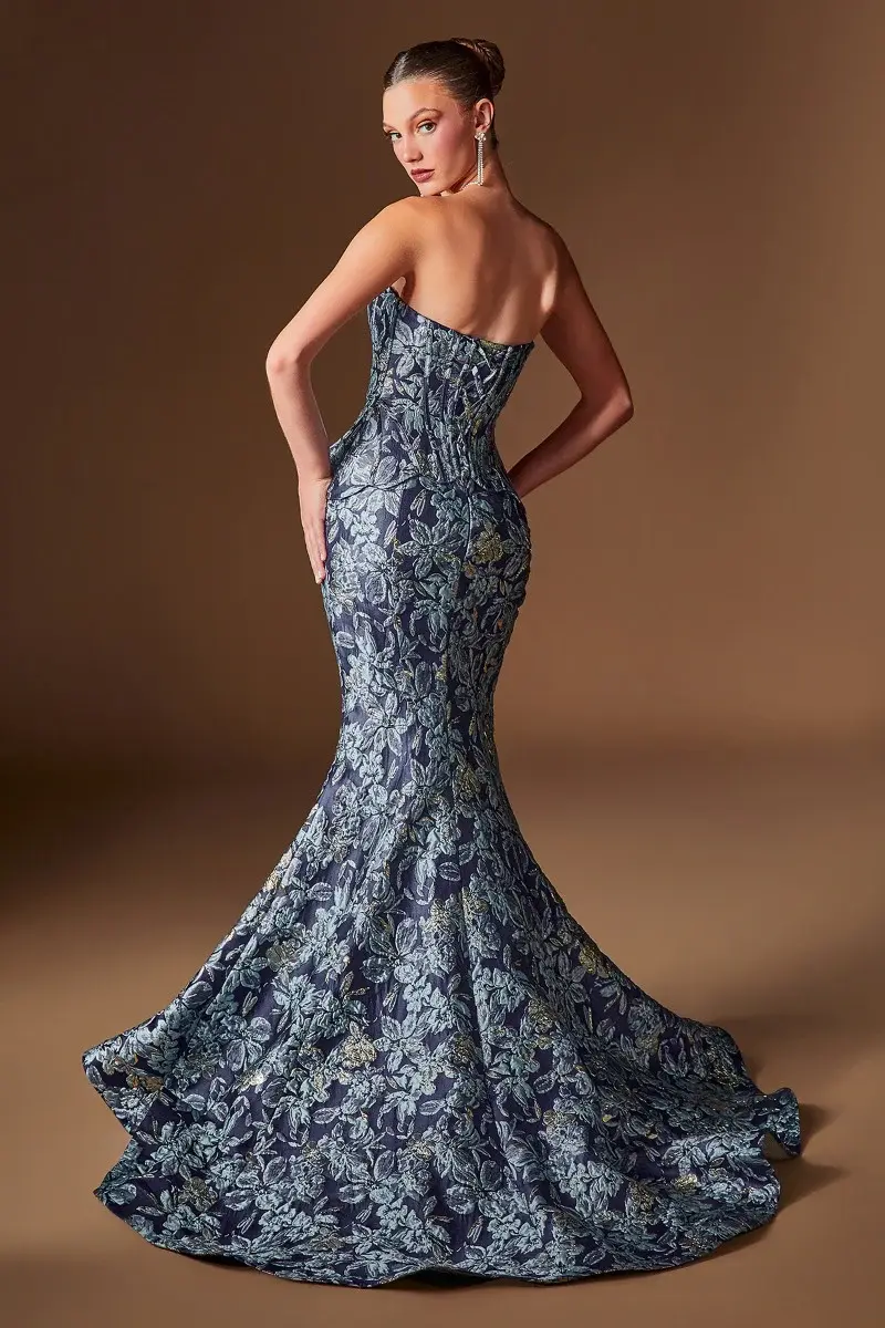 縮圖：Embellished Top Textured Evening / Mother-Of-Bride Gown