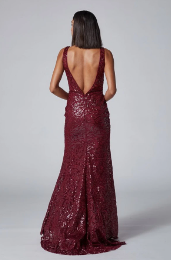 Miniatura: Embellished Lace Trumpet Gown