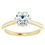 Thumbnail: Diamond GH-I 14K Yellow Round Engagement Ring