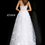 Thumbnail: JAVONI Off White Nude Floral Appliques Strapless Bridal Gown 55616