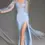 Thumbnail: Jovani Illusion Lace Overlay Gown with Plunging Neckline 07399