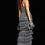 Thumbnail: Jovani Gunmetal Beaded Long Dress - 36816