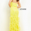 縮圖：Jovani 05667 Feather And Sequin Yellow Gown