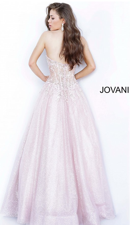 縮圖：JOVANI Blush Corset Bodice Prom Ballgown 3621