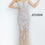 Thumbnail: JOVANI Silver Nude Sheer Neckline Embellished Prom Dress 67786