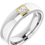 Thumbnail: 14K White & Yellow 1/4 CTW Men's Diamond Ring