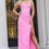 Thumbnail: Jovani Sweetheart Gown with Beaded Detail and High Slit 37195