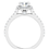 Thumbnail: 14K Gold 1 1/4 CT Diamond Cushion Engagement Ring