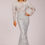 Thumbnail: TEERANI COUTURE Adorned Beaded Long Sleeve Gown