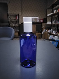 250 mavi - lacivert tombul şişe - Göçtürk kozmetik ambalaj