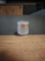 10 ml Buzlu cam kavanoz - Mat gümüş kapak