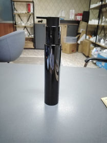 100 ml siyah / koyu amaber uzun silindir şişe - GöçTürk kozmetik ambalaj 