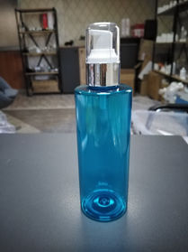 200 ml Açık Mavi Silindir model pet şişe - göçtürk kozmetik ambalaj