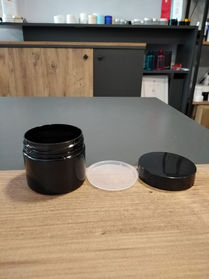 100 ml siyah pet kavanoz - GöçTürk kozmetik ambalaj