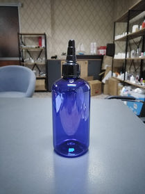 250 mavi - lacivert tombul şişe - Göçtürk kozmetik ambalaj