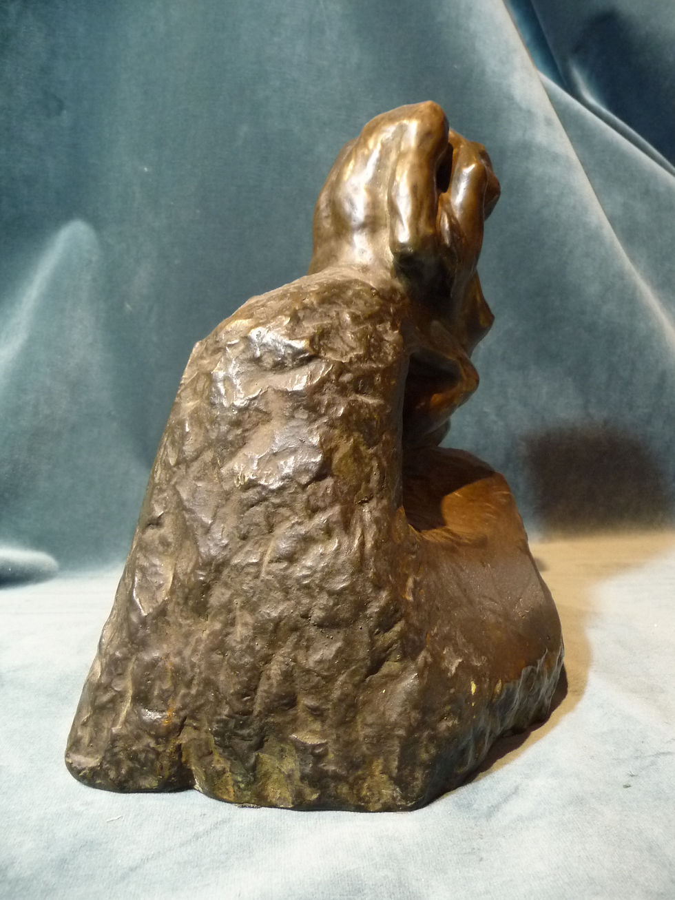 Thumbnail: "The Kiss" Bronze Sculpture by E. Cavacos