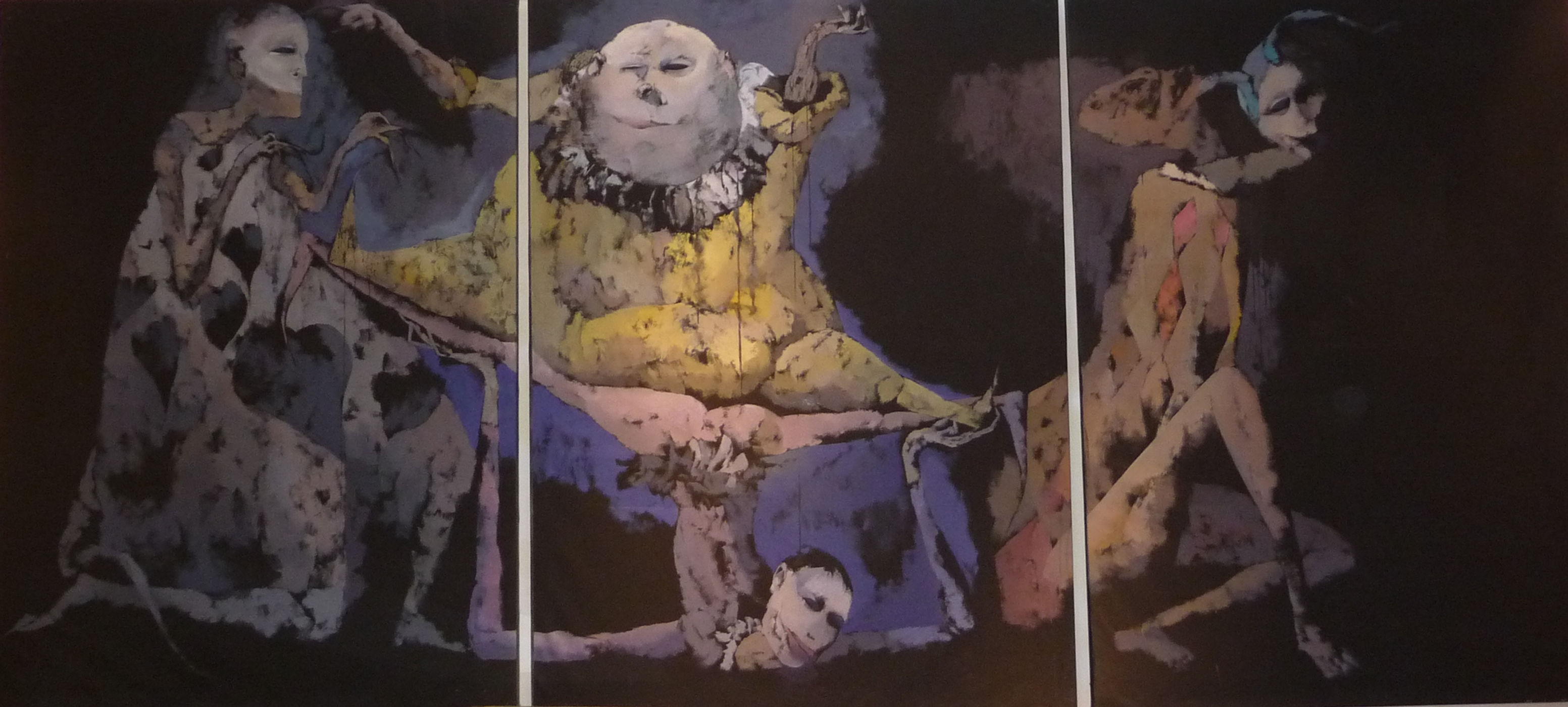 Theater of the Absurd - Very Large Triptych