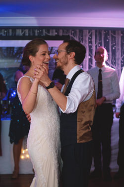 Romantic Winter Wedding Dance Photography in Surrey