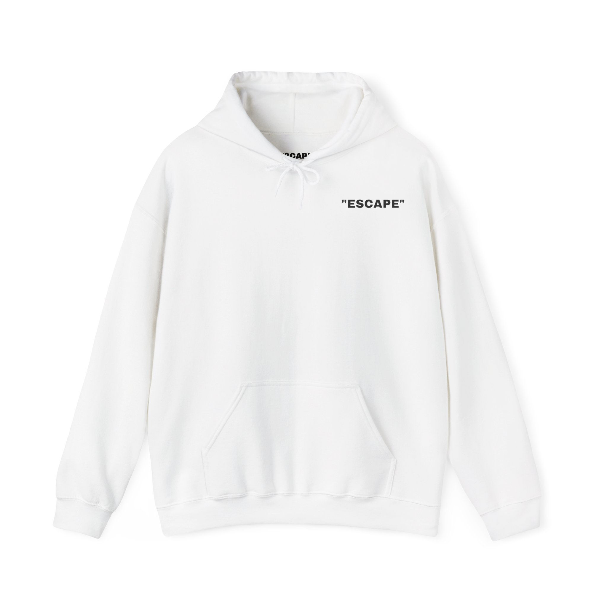 White Hoodie Jumper - Men's