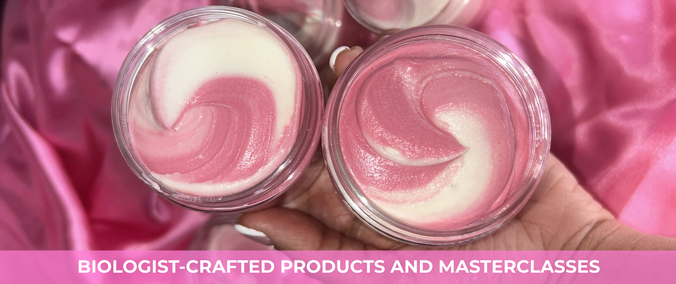 Biologist-crafted products and masterclasses designed to confidently uplift you, both phys