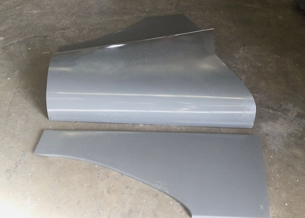 Thumbnail: 1935 1936 Auburn Speedster boat tail hood sides blank smooth made to your length