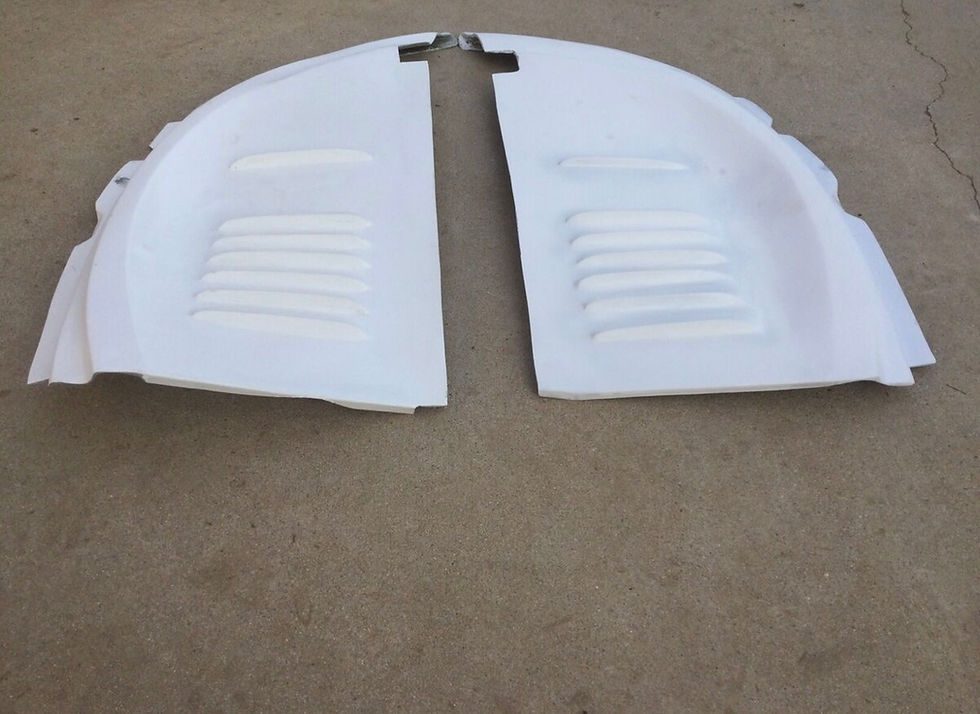 Thumbnail: 1946-53 English Ford Thames Anglia Prefect Fiberglass PAIR Inner Fender Panels
