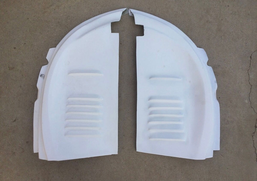 Thumbnail: 1946-53 English Ford Thames Anglia Prefect Fiberglass PAIR Inner Fender Panels