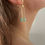 Thumbnail: Lunar Green Moon Drop Earring