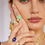 Thumbnail: Lunar Large Chrysoprase & Diamond Ring