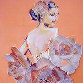 FLOWER OF LOVE, Peinture et Paper Art, Cendreen Mo
