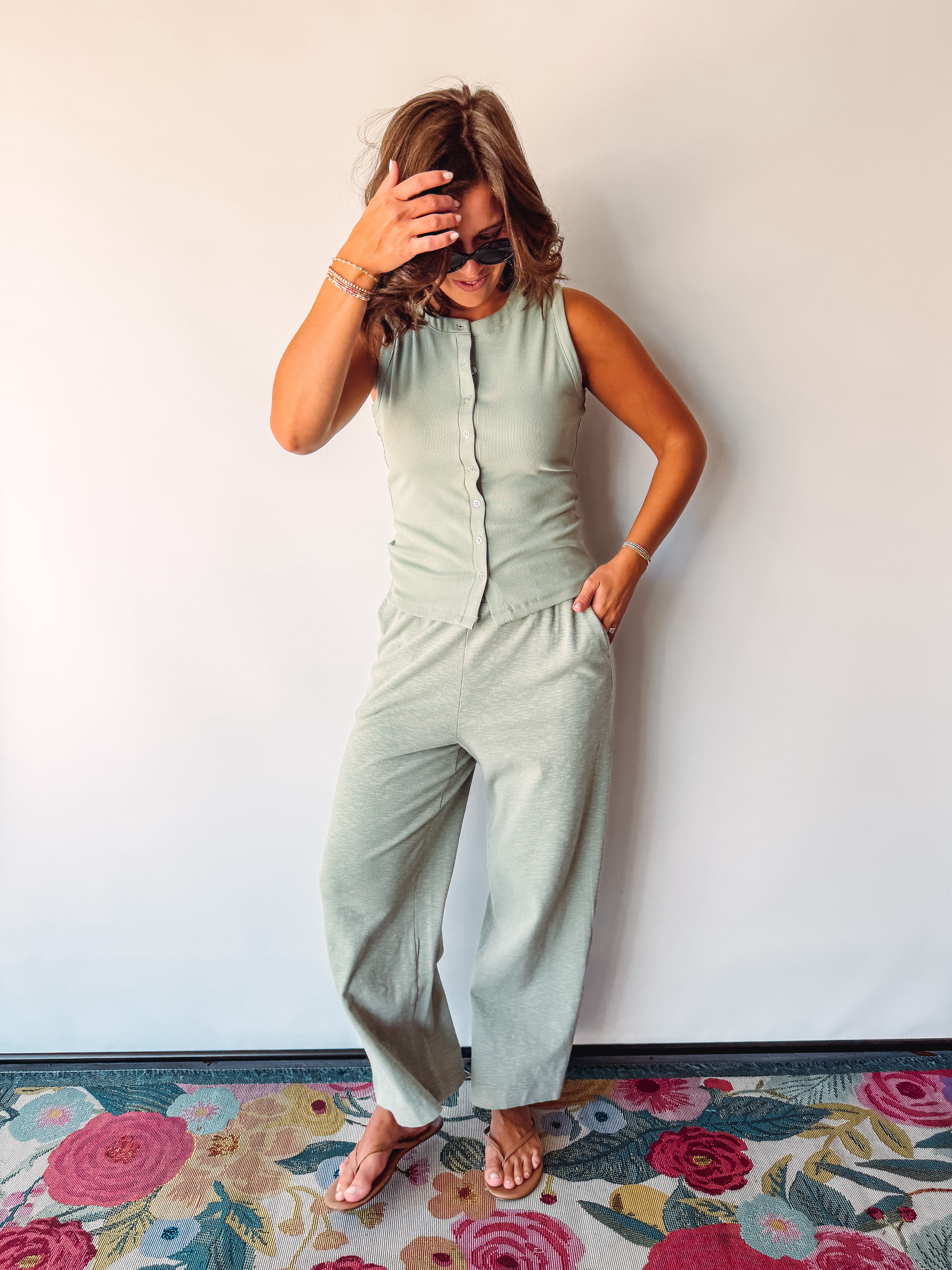 Sage Green Pant Set