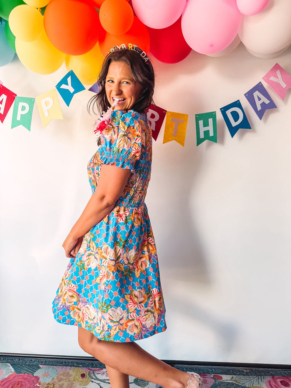 Thumbnail: Shelly Orange and Blue Mini Dress