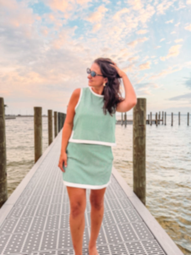 Rebecca Green Gingham Set