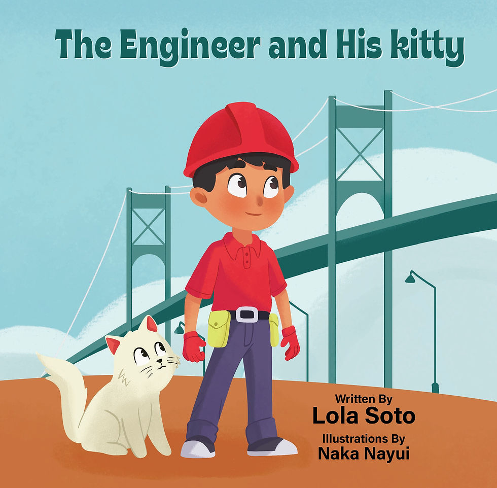 The Engineer and His Kitty picture book cover — a STEM story about engineering for kids ages 4 to 8