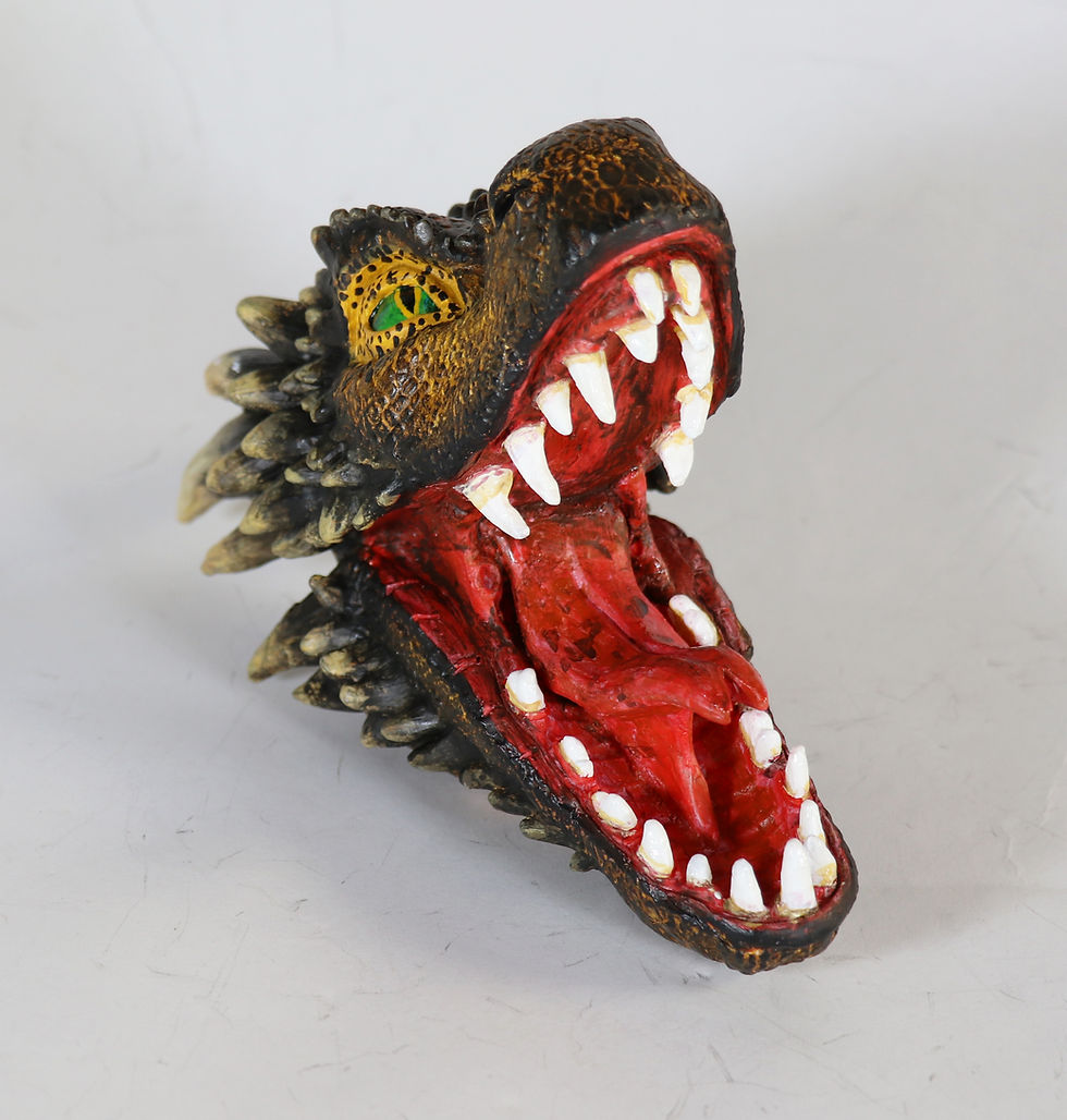 Thumbnail: Dragon head sculpture - Brown